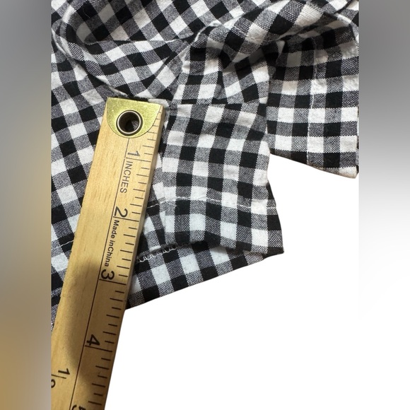 ANRABESS Women's Gingham Check Shorts Plaid Sleep & Lounge Black and White - Picture 9 of 16